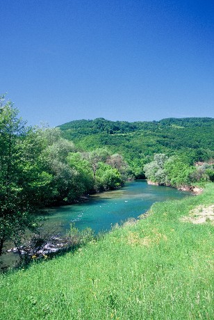 Fiume sana a monte di Kljuc