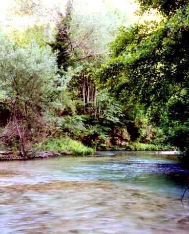 Fiume Nera Agosto 2000 "S" del tunnel