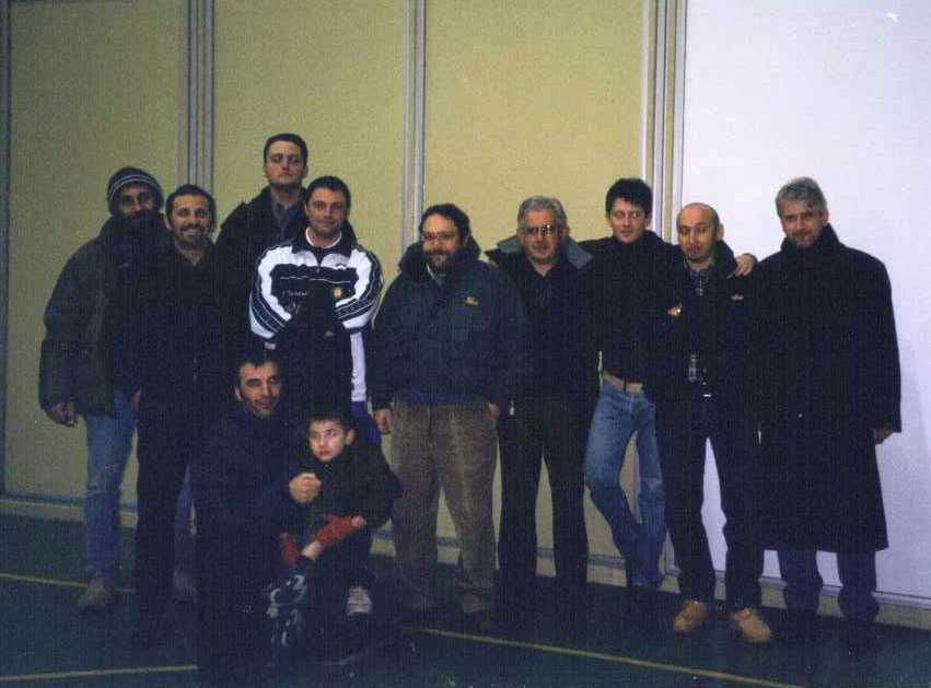In palestra durante la visita di Pozzolini